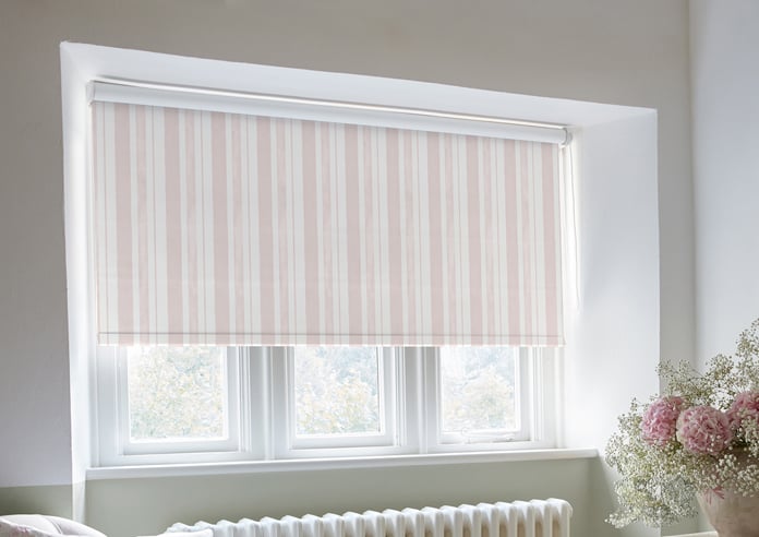 Shabby Chic by Rachel Ashwell Watercolour Stripe (Blackout), Blush - Twist&Fit Roller Blind - Image 5